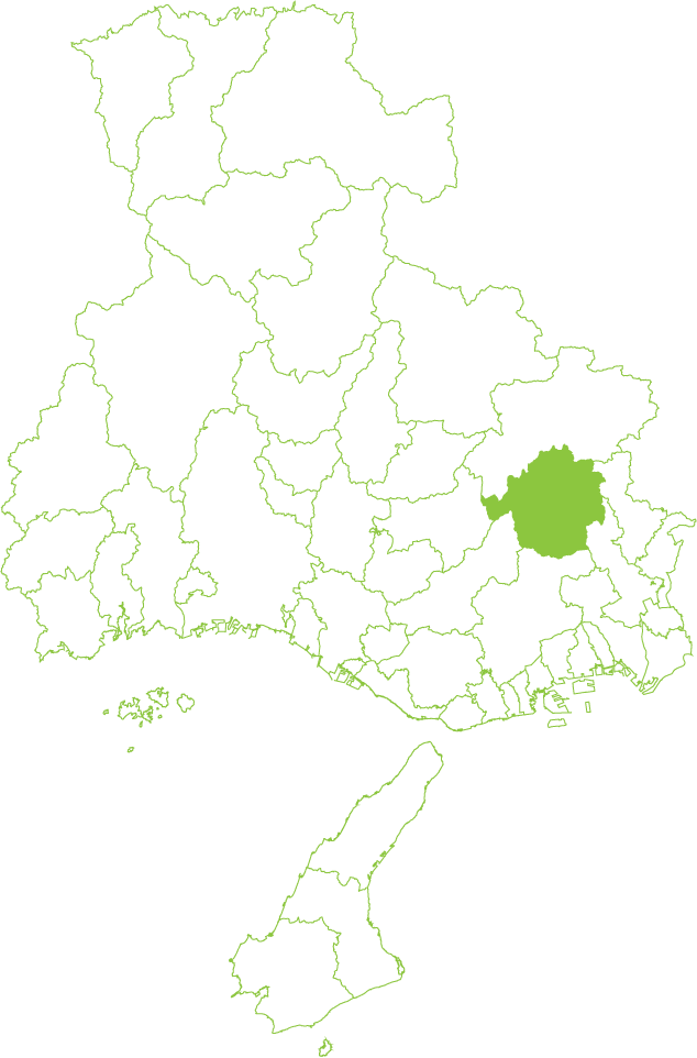 兵庫県三田市の位置を示す地図